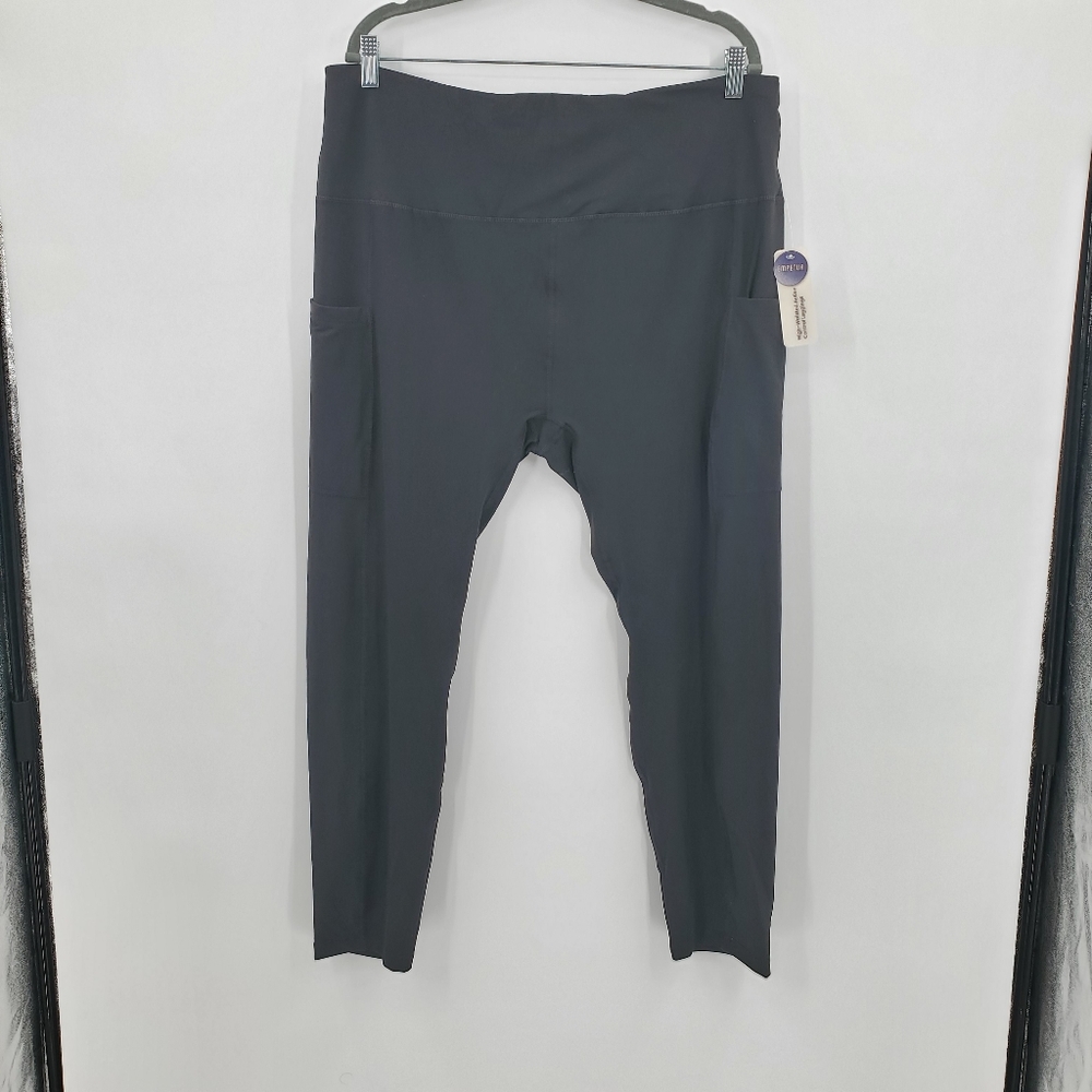♤♤ Empetua High Waisted Active Control Leggings Black Size 4XL